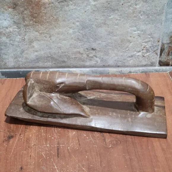 Hand Carved African Wood Door Pull Elephant Handle